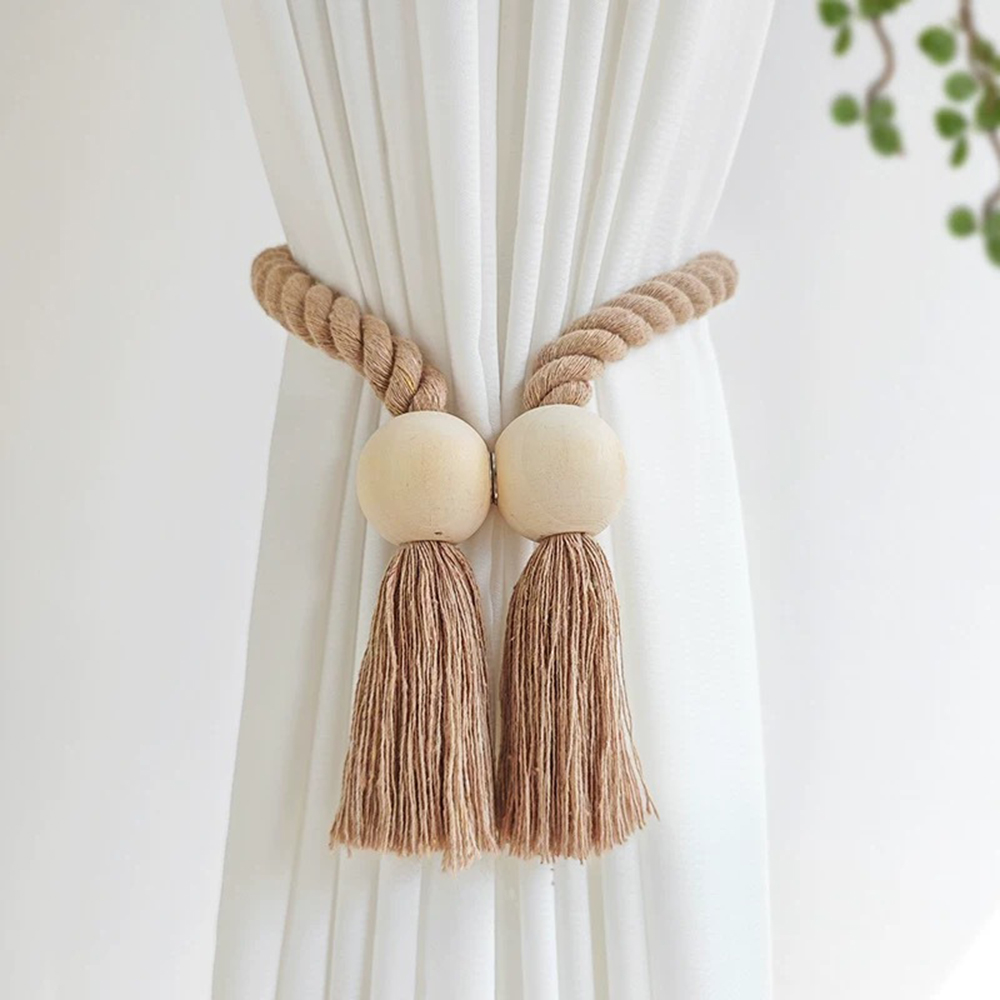 Beaded Trim Fringe - 1개 심플 프린지 비즈 커튼 스트랩