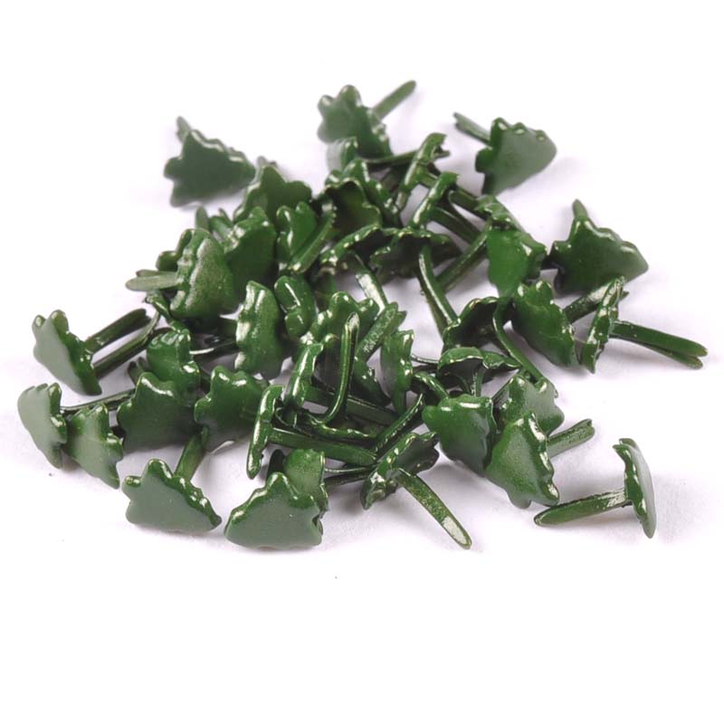 Christmas Craft Embellishment - 50pcs 미니 크리스마스 트리 Brads Scrapbooking