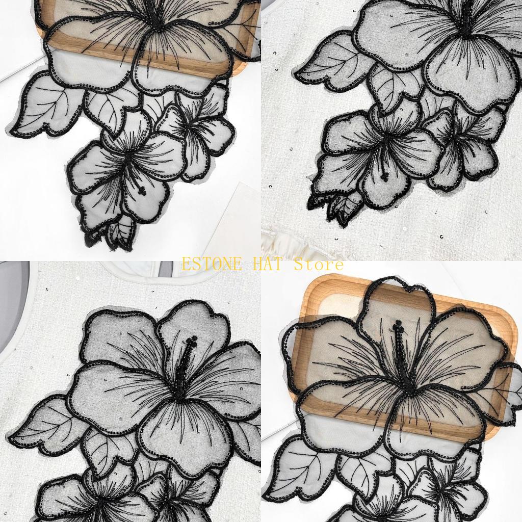 Applique Patch Flower - 49MF 꽃 바느질 패치 우아한 꽃