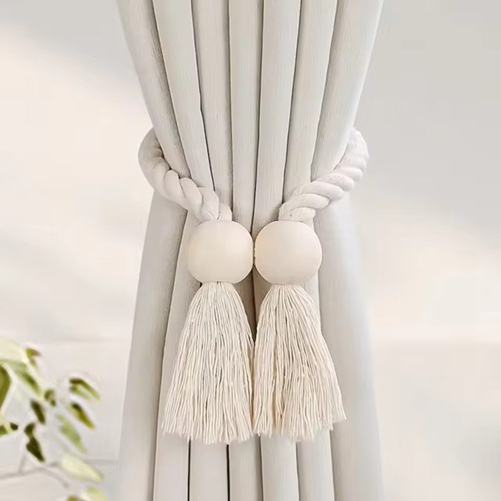 1개 심플 프린지 비즈 커튼 스트랩 무타공 자석 조절형 - Beaded Trim Fringe 리뷰 및 가격