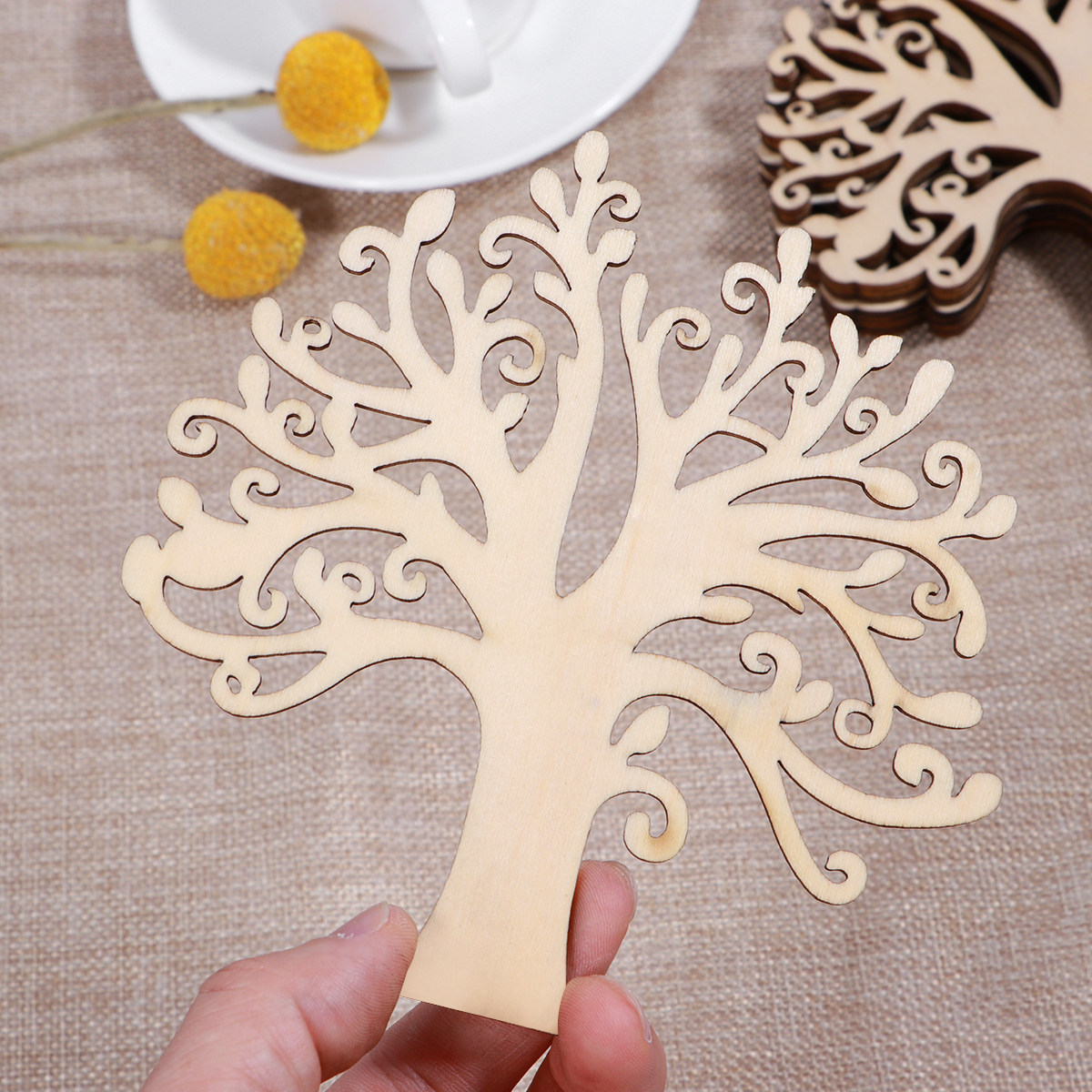 10개의 원목 나무 조각, 무도색 공예품, DIY 가족 - Christmas Craft Embellishment 리뷰 및 가격