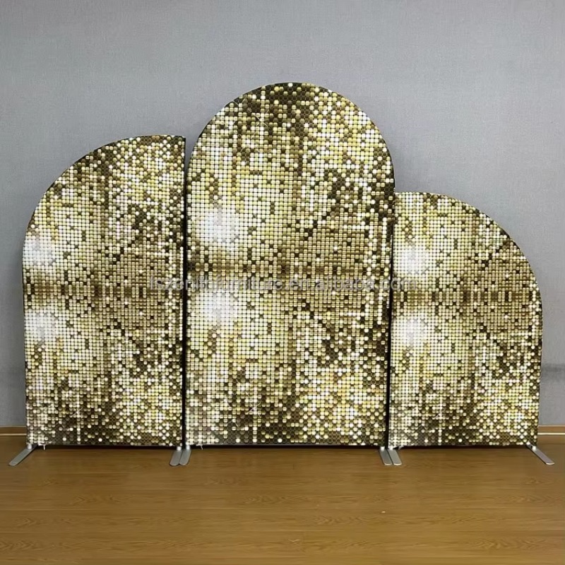 웨딩 연회 특별 시퀸 원단 아치형 백커버, 꿈같은 반짝 - Sequin Fabric Panel 리뷰 및 가격