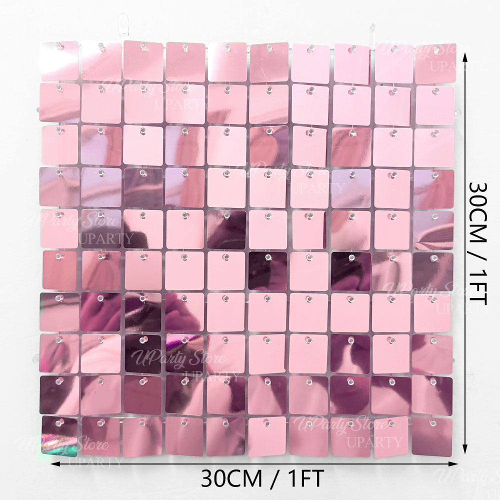 반짝이는 핑크 벽 배경 패널 24-12개 반짝이는 핑크 - Sequin Fabric Panel 리뷰 및 가격