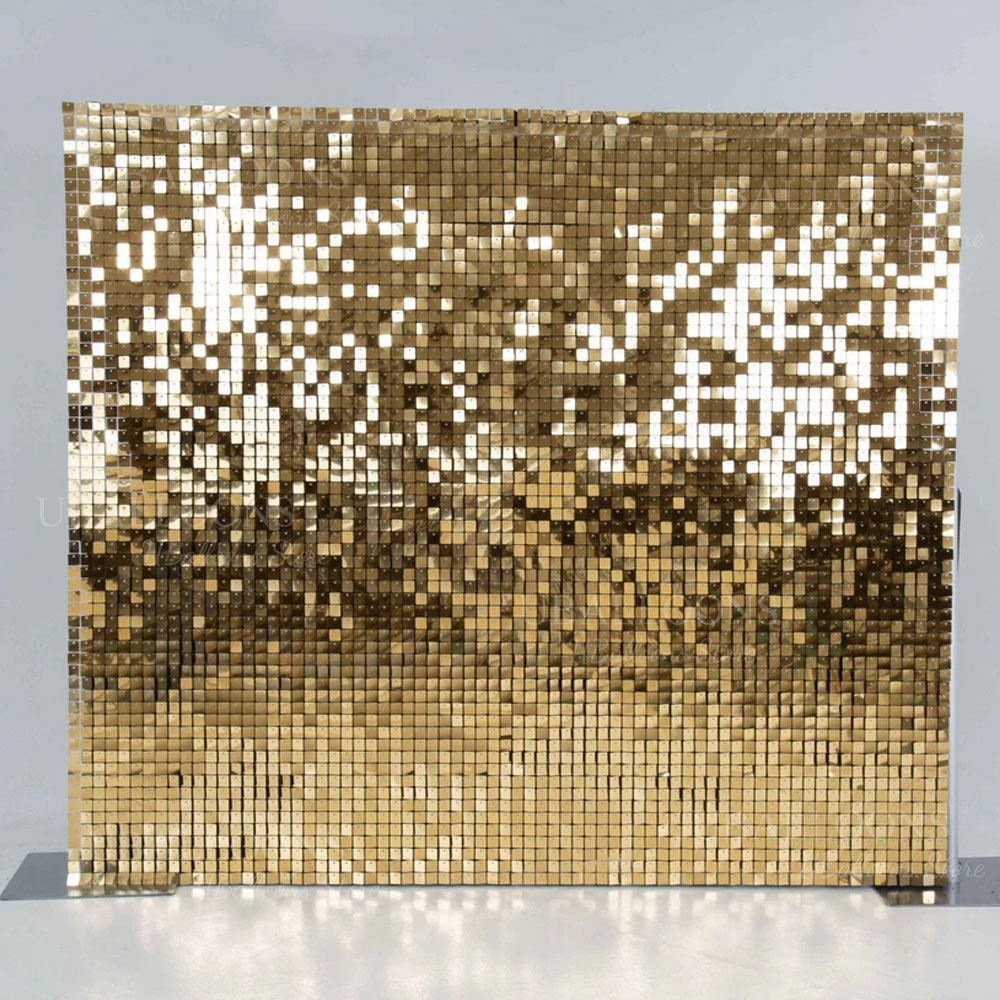 샴페인 골드 쉬머 백드롭 패널 12/24개 라이트 골드 - Sequin Fabric Panel 리뷰 및 가격