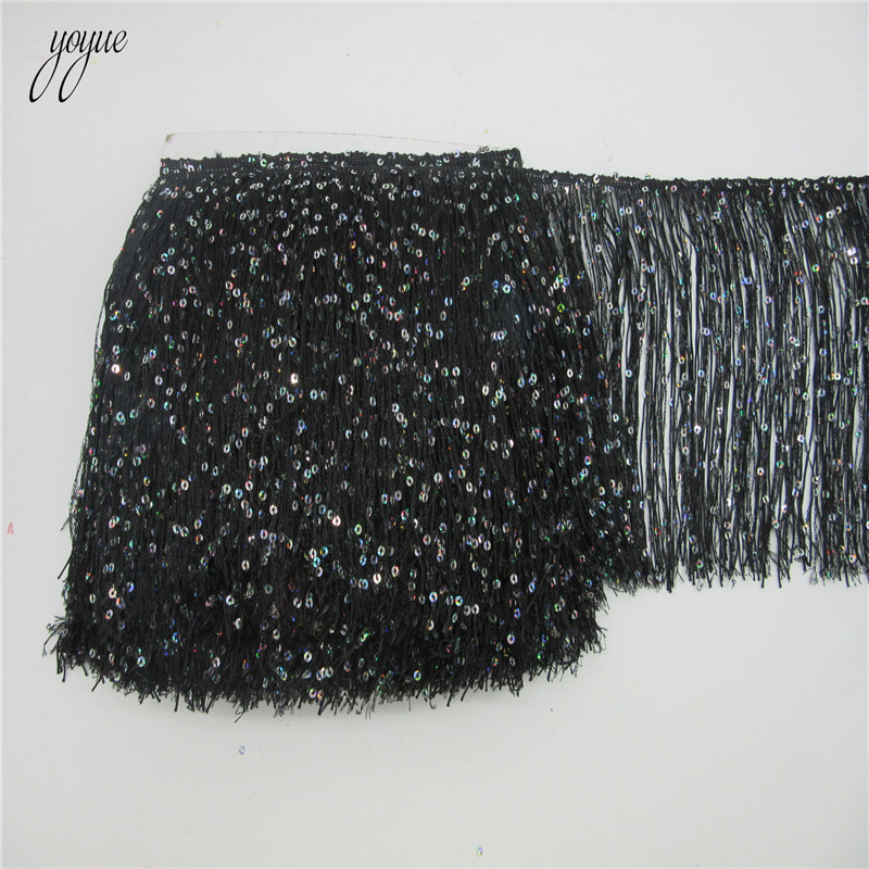 YOYUE 긴 폴리에스터 스팽글 술 프린지 레이스 트림 - Beaded Trim Fringe 리뷰 및 가격