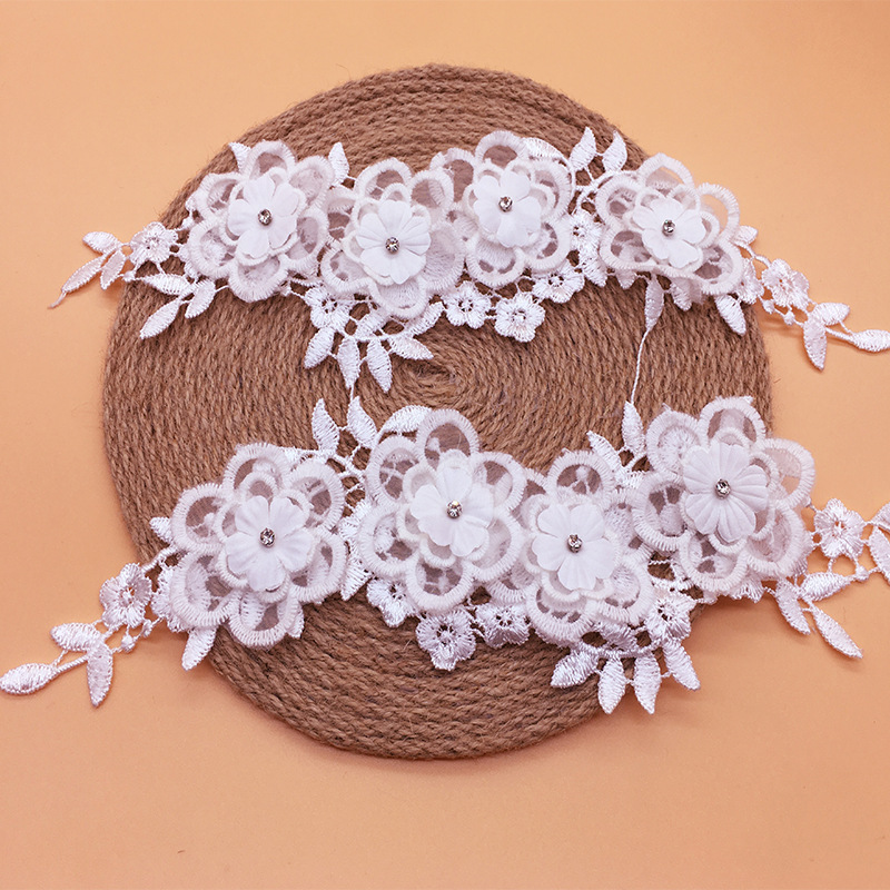 2 짝/몫 메쉬 유행 의상 꽃 리본 패브릭 패치 DIY - Applique Patch Flower 리뷰 및 가격