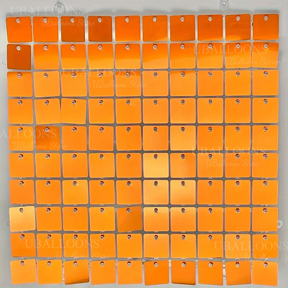 밝은 오렌지 쉬머 벽 배경 패널 12/18/24pcs  - Sequin Fabric Panel 리뷰 및 가격