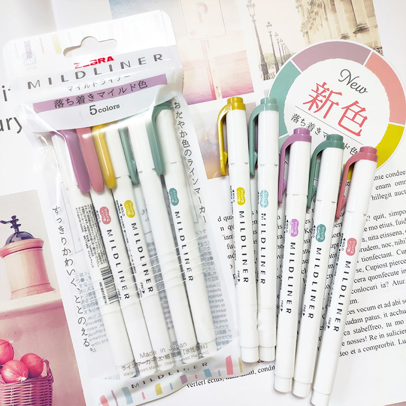 새로운 얼룩말 마일드 라이너 형광펜 마커, DIY, 핸 - Zebra Pen Sarasa 리뷰 및 가격