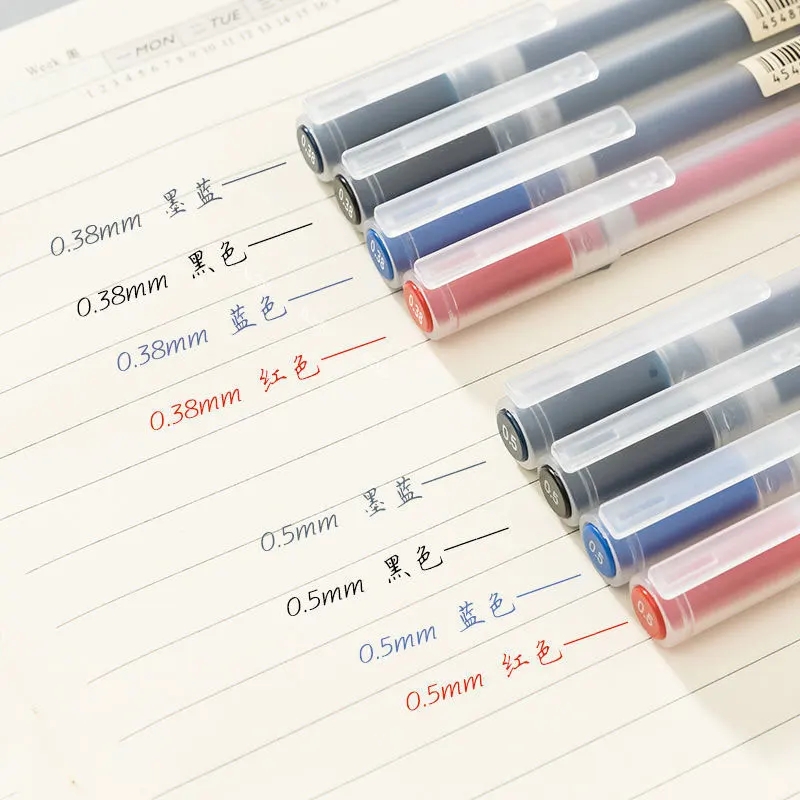 3-6 개/대 0.38mm Kawaii MUJIs 젤  - Muji Stationery Gel Pen 리뷰 및 가격