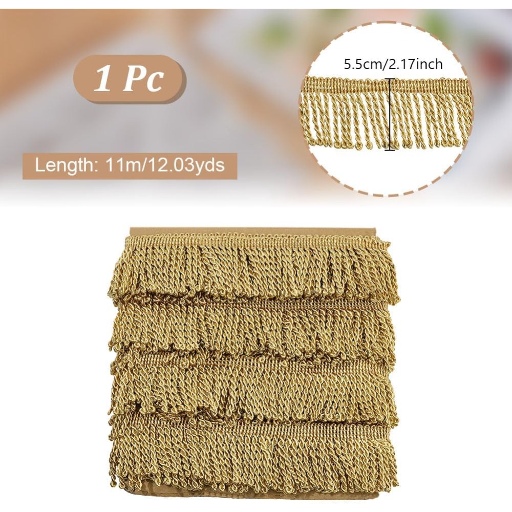 12야드x2.2인치 프린지 트림 체인 레이스 트림 프린 - Tassel Fringe Trim 리뷰 및 가격