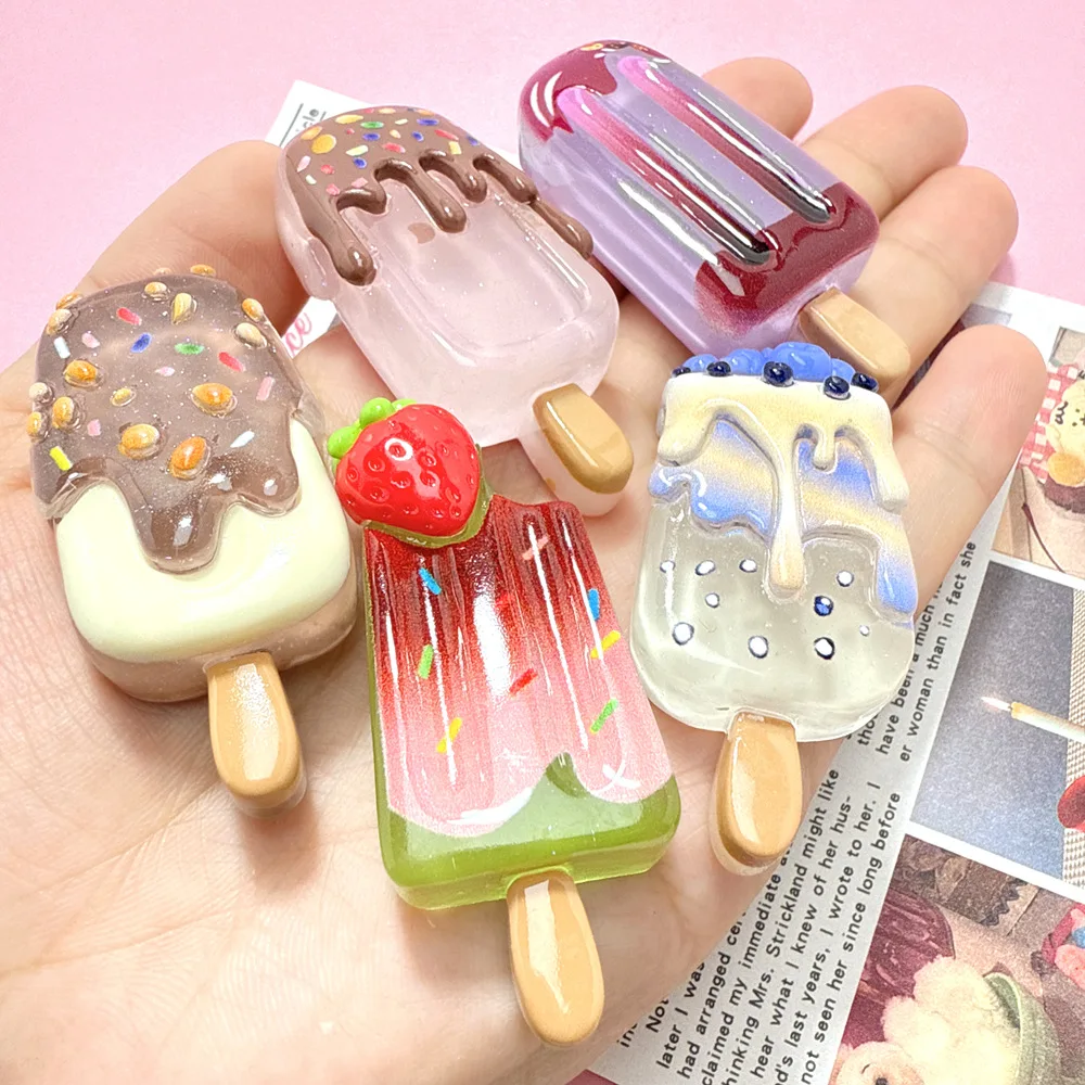 레진 야광 투명 아이스크림 캐보숑 DIY 공예용, 플랫 - Christmas Craft Embellishment 리뷰 및 가격