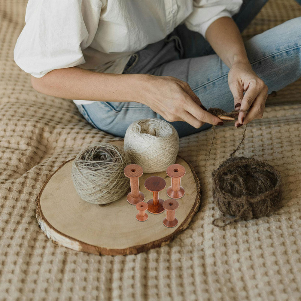 7개의 나무 보빈 세트, 공간 절약형, 매끄러운 마감, - Embroidery Craft 리뷰 및 가격