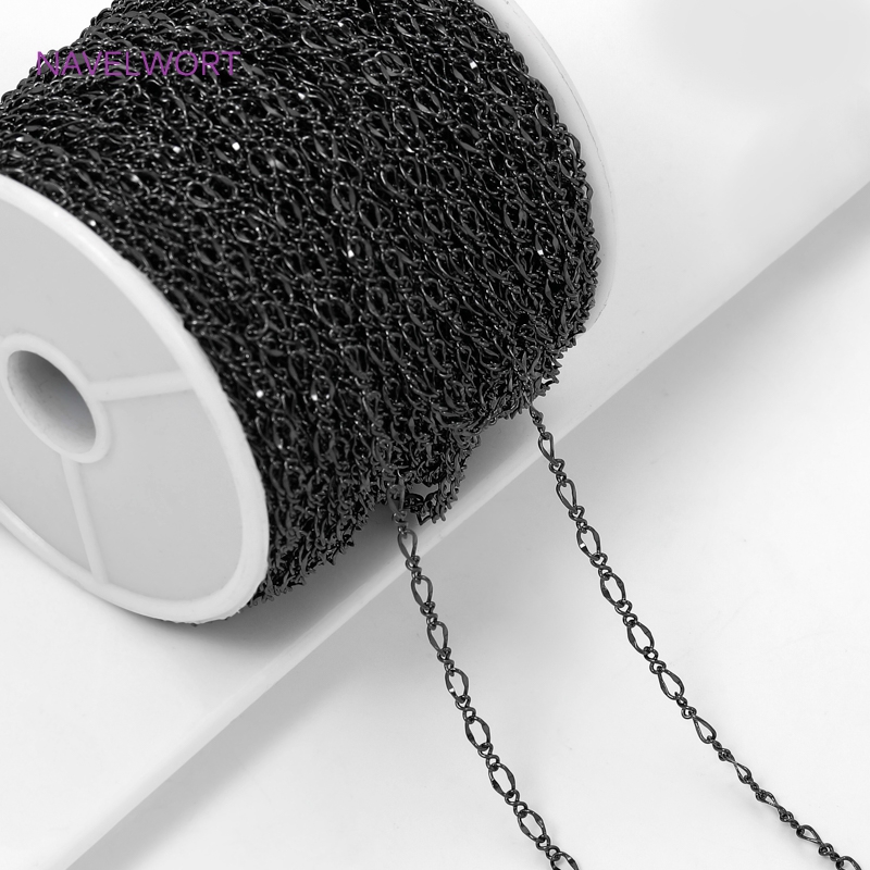 보석 만들기를 위한 검은 색 타원형 얇은 체인, 바느질 - Embroidery Craft 리뷰 및 가격