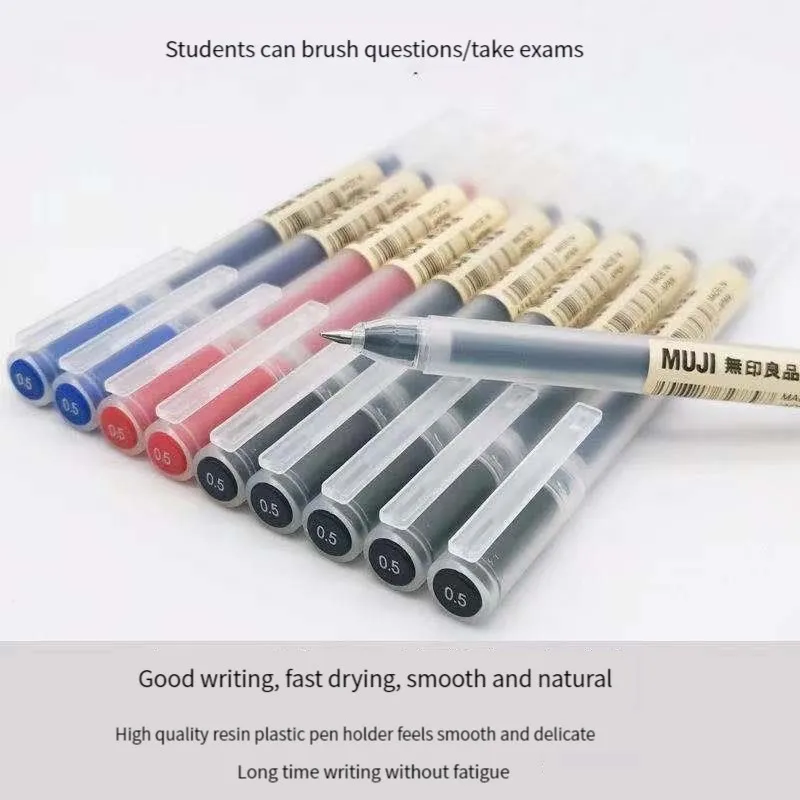 6/8 개/대 Kawaii MUJIs 젤 펜 블랙/레드 - Muji Stationery Gel Pen 리뷰 및 가격