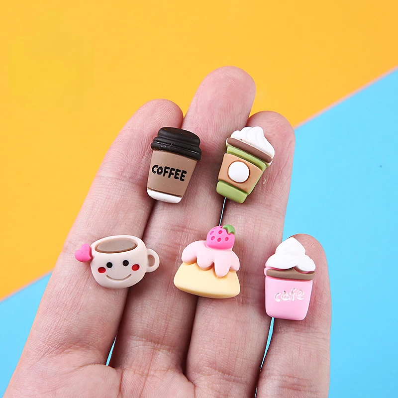 10개 만화 귀여운 레진 커피 DIY 액세서리 플랫백  - Christmas Craft Embellishment 리뷰 및 가격