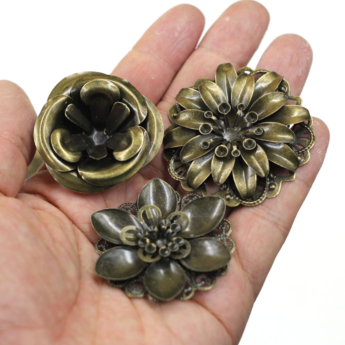 6Pcs Embellishments 조합 꽃 패턴 선조 - Craft Embellishment 리뷰 및 가격
