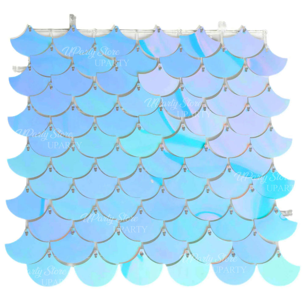 12개 인어공주 스팽글 벽 패널, 무지개빛 은색 파란색 - Sequin Fabric Panel 리뷰 및 가격