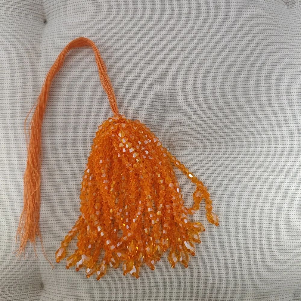 8.5cm 폭 개별 크리스탈 비즈 페르시 프린지, 레드 - Beaded Trim Fringe 리뷰 및 가격