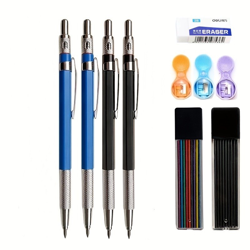 2.0mm 기계식 연필 세트 블랙/컬러 리드 리필 2B - Staedtler Pencil Lumocolor 리뷰 및 가격