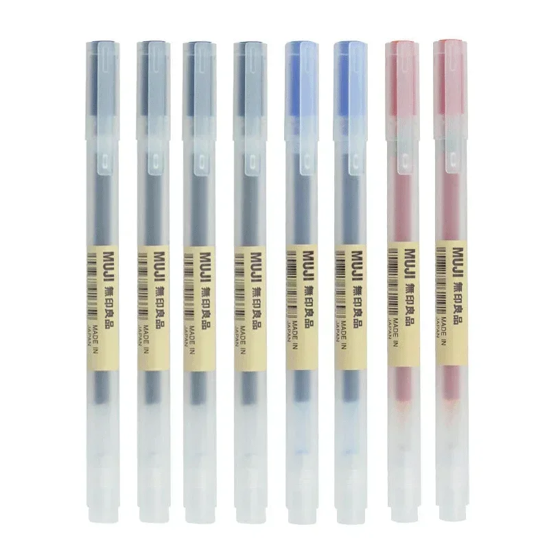 6/8개/세트 MUJI 젤 펜 블랙/레드/블루 0.38 - Muji Stationery Gel Pen 리뷰 및 가격