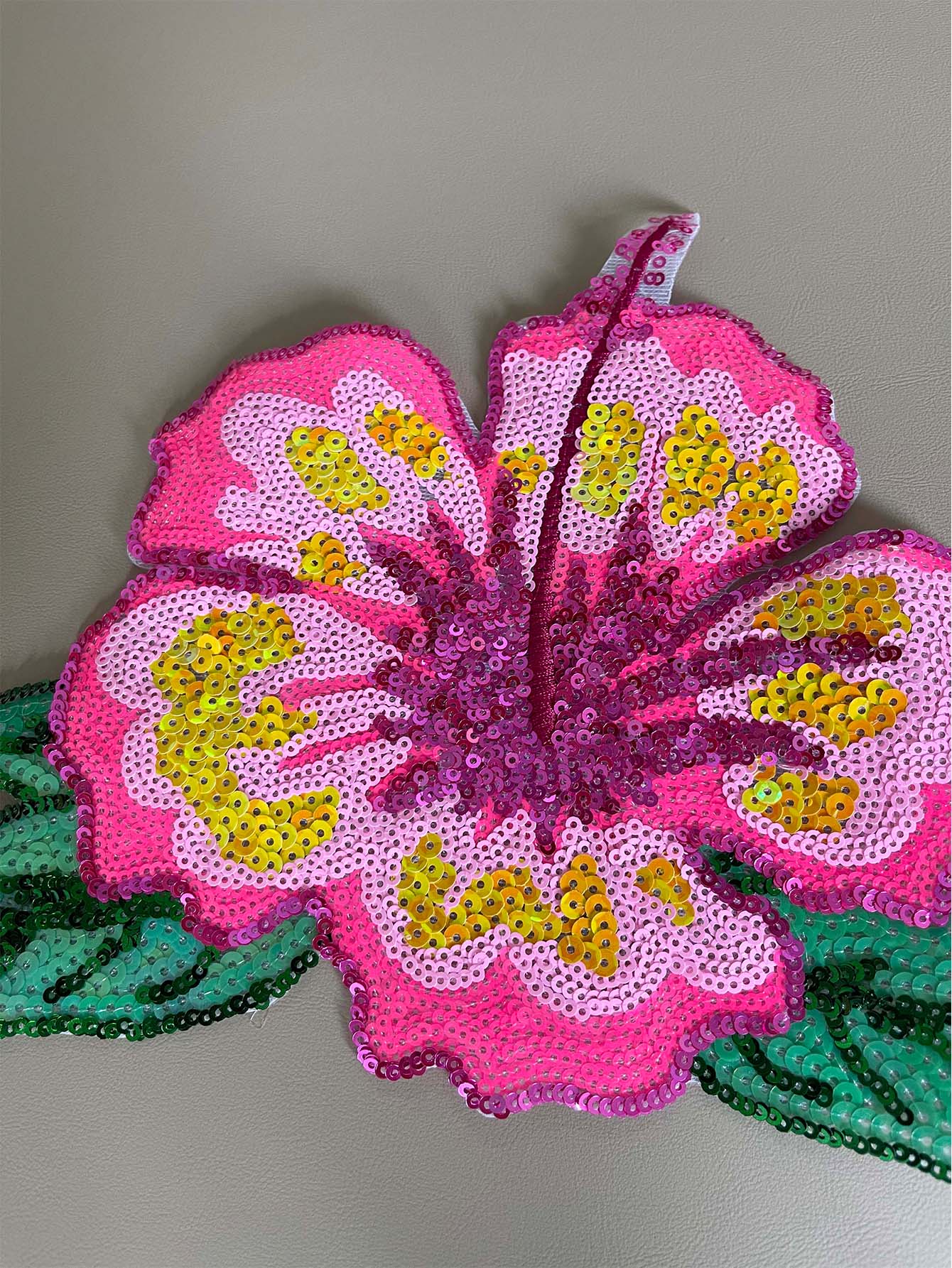 1 조각 26CM 빛나는 핑크 장식 조각 이브닝 드레스 - Applique Patch Flower 리뷰 및 가격