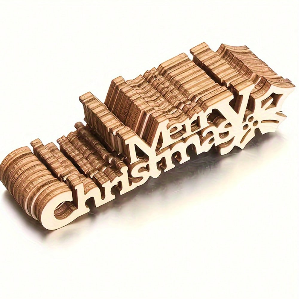 DIY 스크랩북용 메리 크리스마스 나무 컷 아웃, 미완 - Christmas Craft Embellishment 리뷰 및 가격
