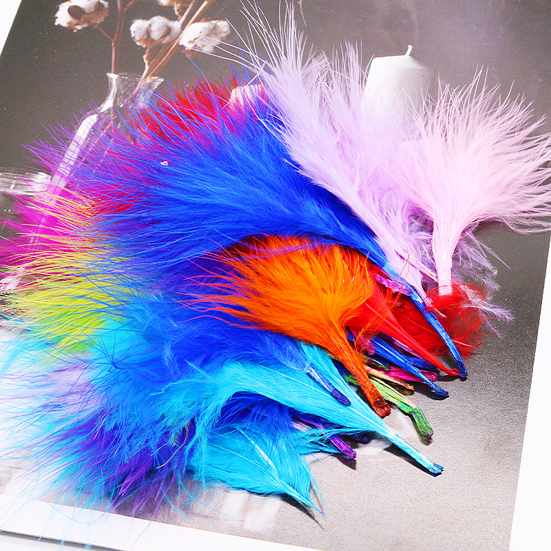 컬러 플러마 천연 터키 마라보 깃털, 푹신한 깃털, 웨 - Feather Trim Marabou 리뷰 및 가격