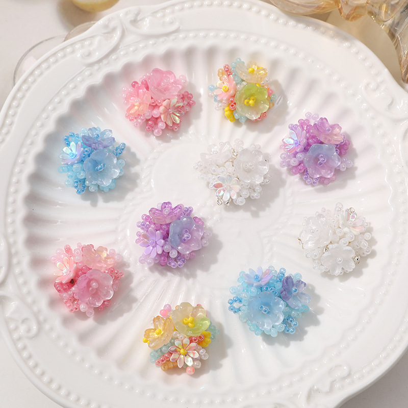 2pcs 의류용 크리스탈 꽃 패치 절묘한 크리스탈 비즈 - Applique Patch Flower 리뷰 및 가격