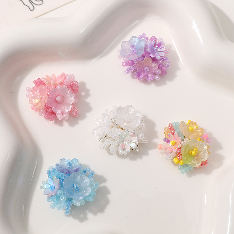 2pcs 의류용 크리스탈 꽃 패치 절묘한 크리스탈 비즈 - Applique Patch Flower 리뷰 및 가격