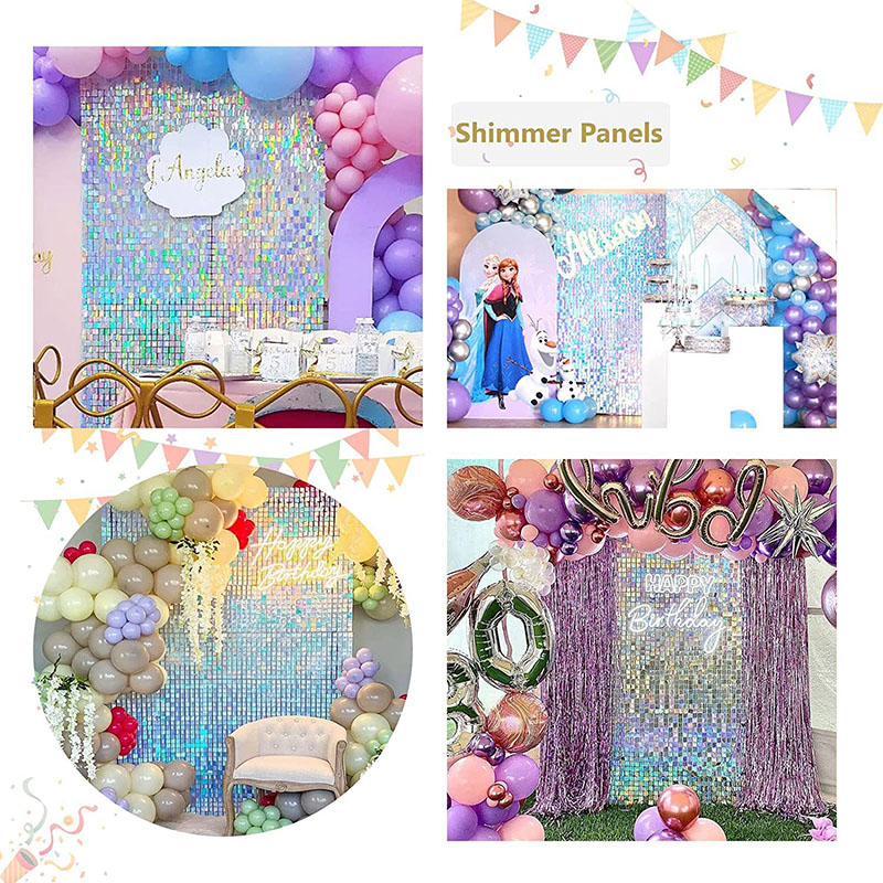 반짝이는 벽 배경 패널 레이저 레드 사각형 스팽글 벽  - Sequin Fabric Panel 리뷰 및 가격