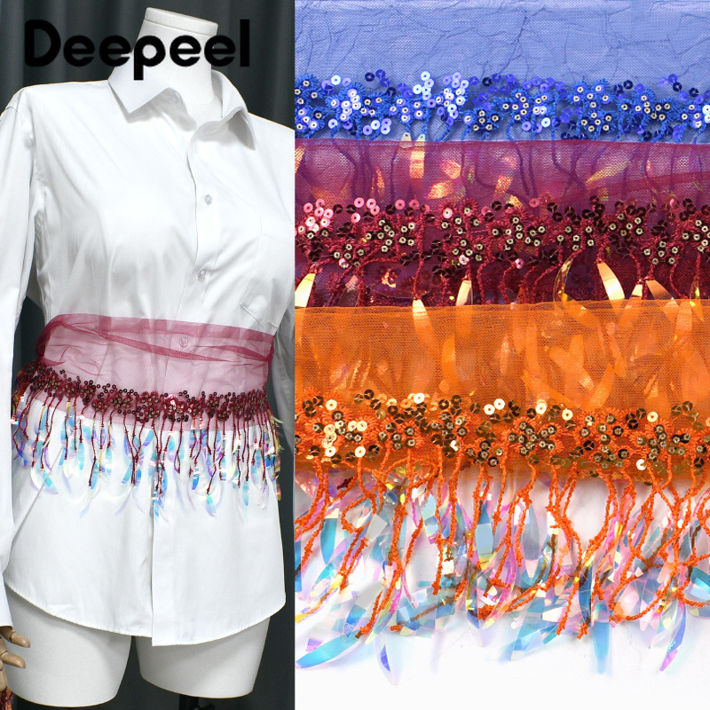 2/5/10야드 15cm 스팽글 비즈 태슬 프린지 의류 - Beaded Trim Fringe 리뷰 및 가격
